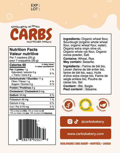 Carbs Sourdough Marble Rye Packaging Canada