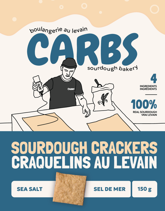 Carbs Sourdough Bakery Sea Salt Packaging Canada