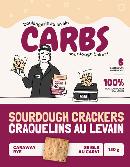 Carbs Sourdough Caraway Rye Packaging Canada
