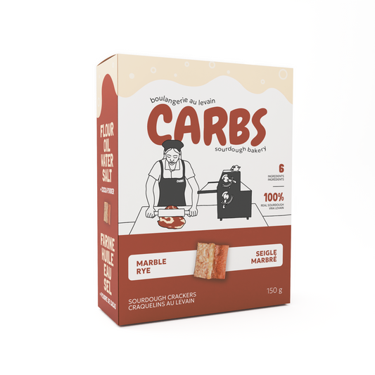 Craquelins au levain (Seigle marbré) - 150 g