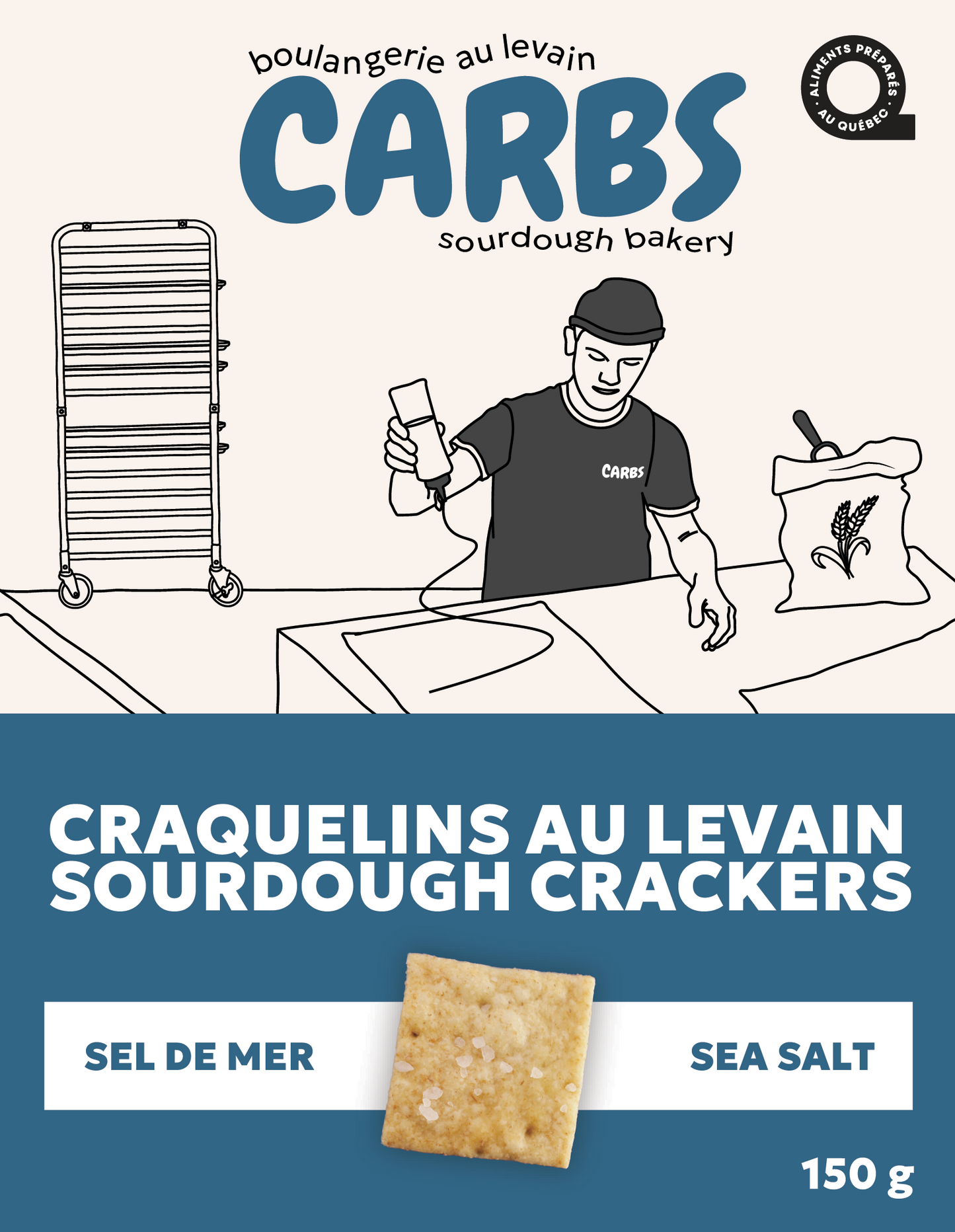 CAISSE DE CRACKERS AU LEVAIN (12 x 150g)